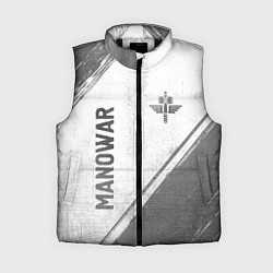 Женский жилет Manowar - white gradient вертикально, цвет: 3D-черный