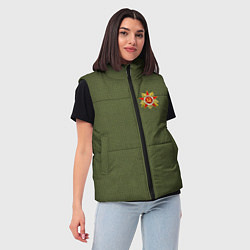 Женский жилет Орден отечественной войны 9 мая, цвет: 3D-черный — фото 2