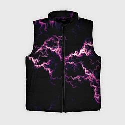 Женский жилет Lightning pink glow, цвет: 3D-черный