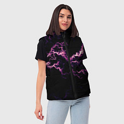Женский жилет Lightning pink glow, цвет: 3D-черный — фото 2