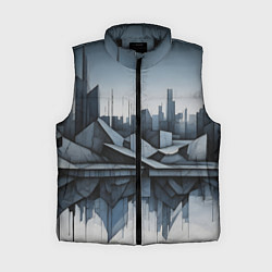 Женский жилет Небоскребы и скалы