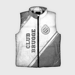 Женский жилет Club Brugge - white gradient вертикально, цвет: 3D-черный