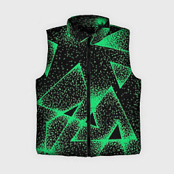 Женский жилет A light green triangle with dots, цвет: 3D-черный