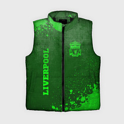 Женский жилет Liverpool - green gradient вертикально, цвет: 3D-черный
