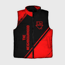 Женский жилет The Neighbourhood - red gradient вертикально, цвет: 3D-черный