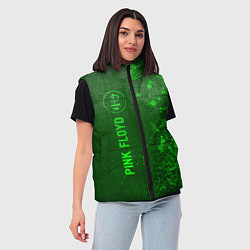 Женский жилет Pink Floyd - green gradient по-вертикали, цвет: 3D-черный — фото 2