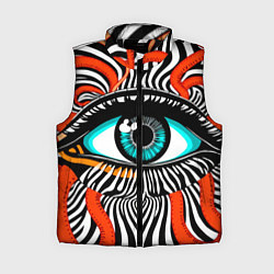 Женский жилет Глаз, цвет: 3D-черный