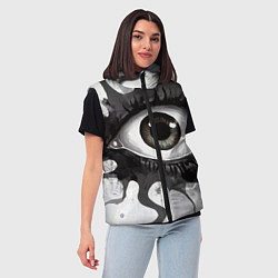 Женский жилет Глаз и щупальца - психоделика, цвет: 3D-черный — фото 2
