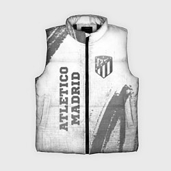Женский жилет Atletico Madrid - white gradient вертикально, цвет: 3D-черный