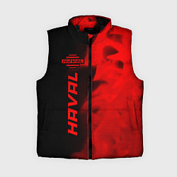 Женский жилет Haval - red gradient по-вертикали, цвет: 3D-черный
