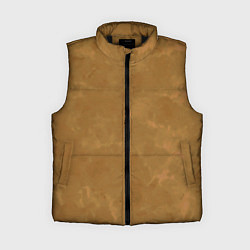 Женский жилет Светлый оливково-коричневый однотонный текстурный