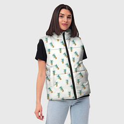 Женский жилет Летние мотивы ананас, цвет: 3D-красный — фото 2