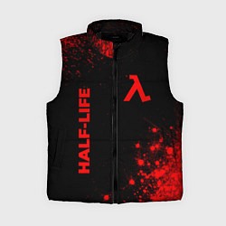 Женский жилет Half-Life - red gradient вертикально, цвет: 3D-черный