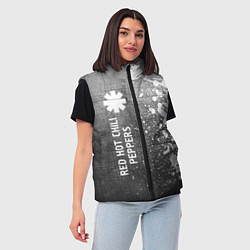 Женский жилет Red Hot Chili Peppers - grey gradient по-вертикали, цвет: 3D-черный — фото 2