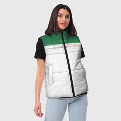 Женский жилет Таблица Excel текстура, цвет: 3D-красный — фото 2