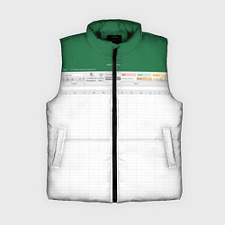 Женский жилет Таблица Excel текстура, цвет: 3D-черный