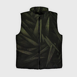 Женский жилет Абстракция - green triangles