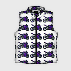 Женский жилет Motorcycle purple gloss
