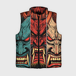 Женский жилет Demons Oni - neuroart, цвет: 3D-черный