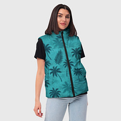 Женский жилет Гавайский стиль - Томми Версетти, цвет: 3D-черный — фото 2