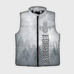 Женский жилет Лик древнего бога - чти свои корни, цвет: 3D-черный