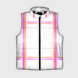 Женский жилет Neon white orange pink, цвет: 3D-черный