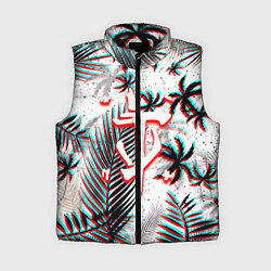 Женский жилет Doom тропики глитч