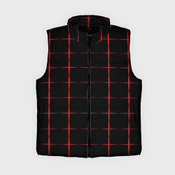 Женский жилет Color black red crosses