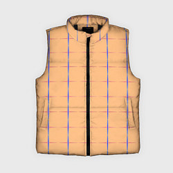 Женский жилет Color beige blue cross, цвет: 3D-черный