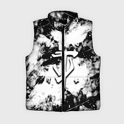 Женский жилет Doom краски всплеск белые, цвет: 3D-черный