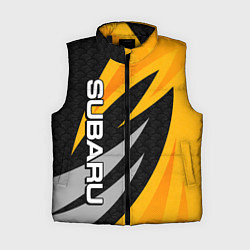 Женский жилет Субару - желтый, цвет: 3D-черный