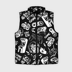Женский жилет Retro gamer pattern