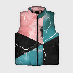 Женский жилет Абстракция звёдного неба и молнии, цвет: 3D-черный