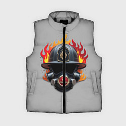 Женский жилет Пожарник, цвет: 3D-черный
