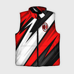 Женский жилет ФК Милан - абстракция, цвет: 3D-черный