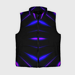 Женский жилет Color black neon stripes, цвет: 3D-черный