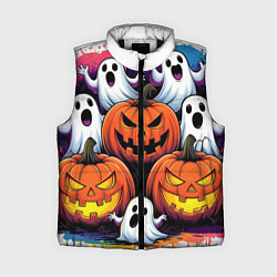 Женский жилет Happy Halloween 25, цвет: 3D-черный