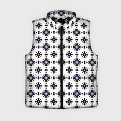 Женский жилет Абстрактный геометрический орнамент, цвет: 3D-черный