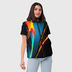 Женский жилет Multicoloured neon, цвет: 3D-черный — фото 2