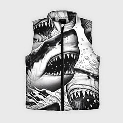 Женский жилет Белая акула - стая