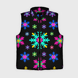 Женский жилет Снежинки ретро