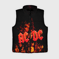 Женский жилет AC/DC Flame, цвет: 3D-черный