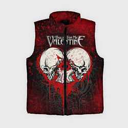 Женский жилет BFMV: Duo Skulls, цвет: 3D-красный