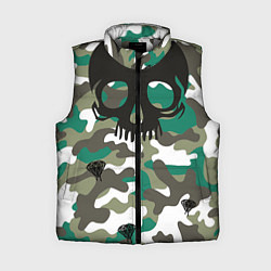 Женский жилет Камуфляж, цвет: 3D-светло-серый