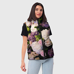 Женский жилет Весенние цветы, цвет: 3D-красный — фото 2