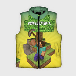 Женский жилет Minecraft Tree, цвет: 3D-черный