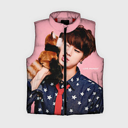 Женский жилет BTS: Love Me, цвет: 3D-красный