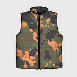 Женский жилет Камуфляж: хаки/оранжевый