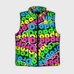 Женский жилет Drop Dead: Acid Pattern, цвет: 3D-черный