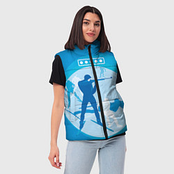 Женский жилет Биатлон, цвет: 3D-светло-серый — фото 2